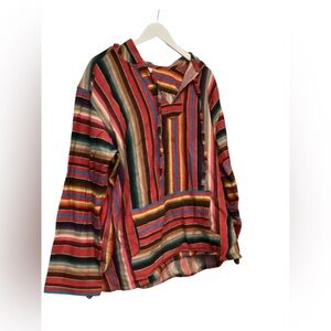 Serape Striped Baja Hoodie-2
